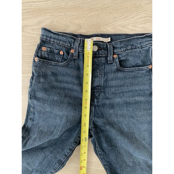 Levi's Premium Womens Wedgie Icon Fit Jeans 26 Faded Black High Rise Preppy - Picture 8 of 11